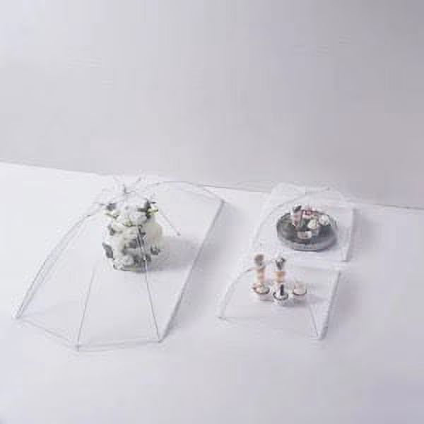 White Pop-Up Mesh Food Covers, 3 Pack N773646
