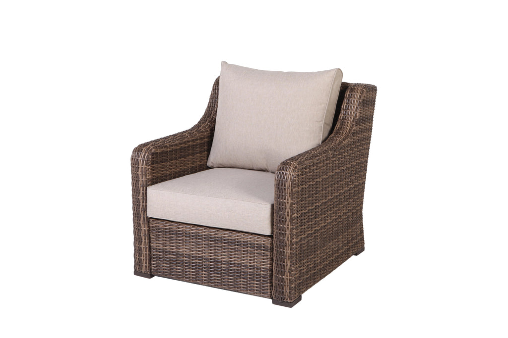 4-Piece Outdoor Conversation Set Brown F91480