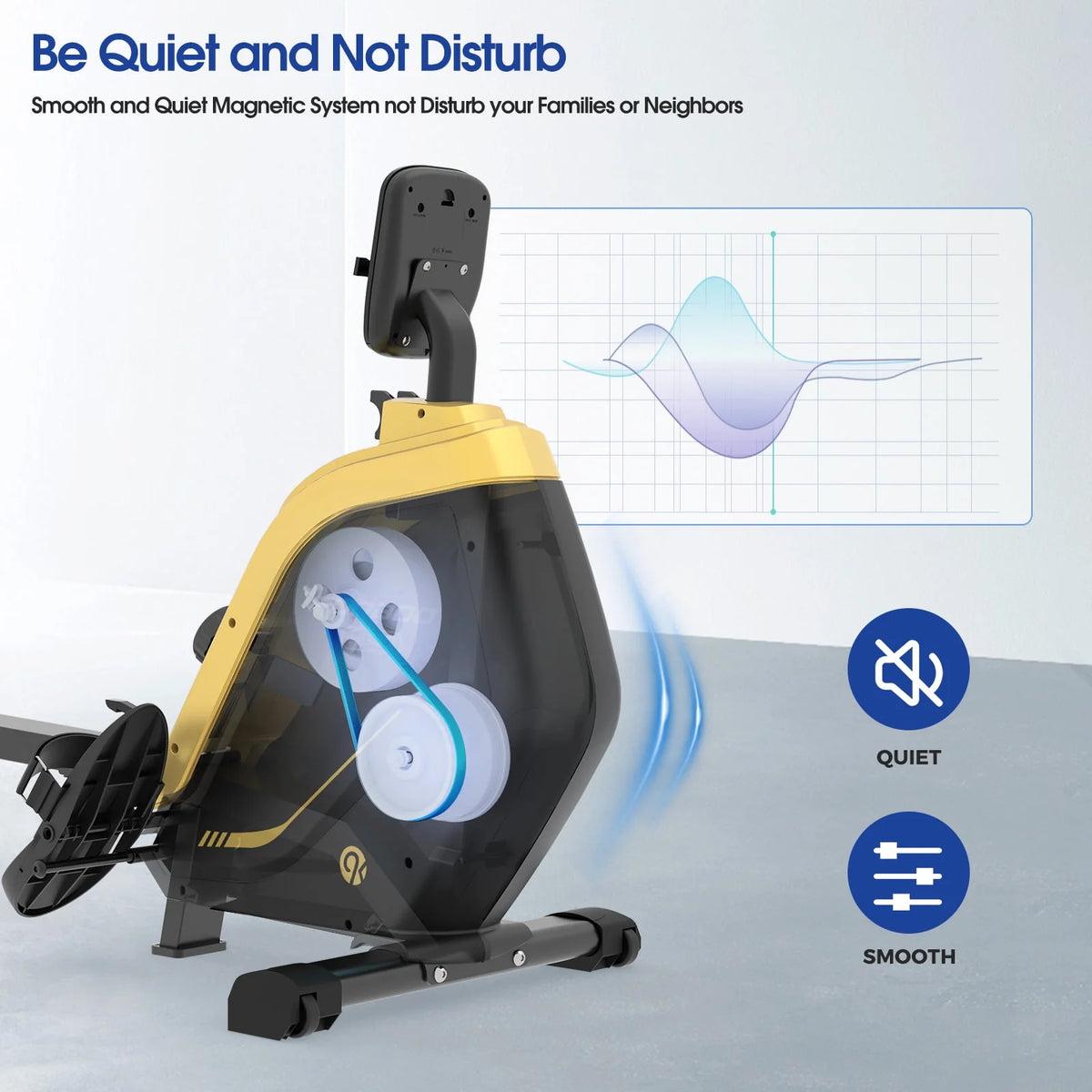 Foldable Magnetic Rowing Machine with 16 Level Resistance L451449