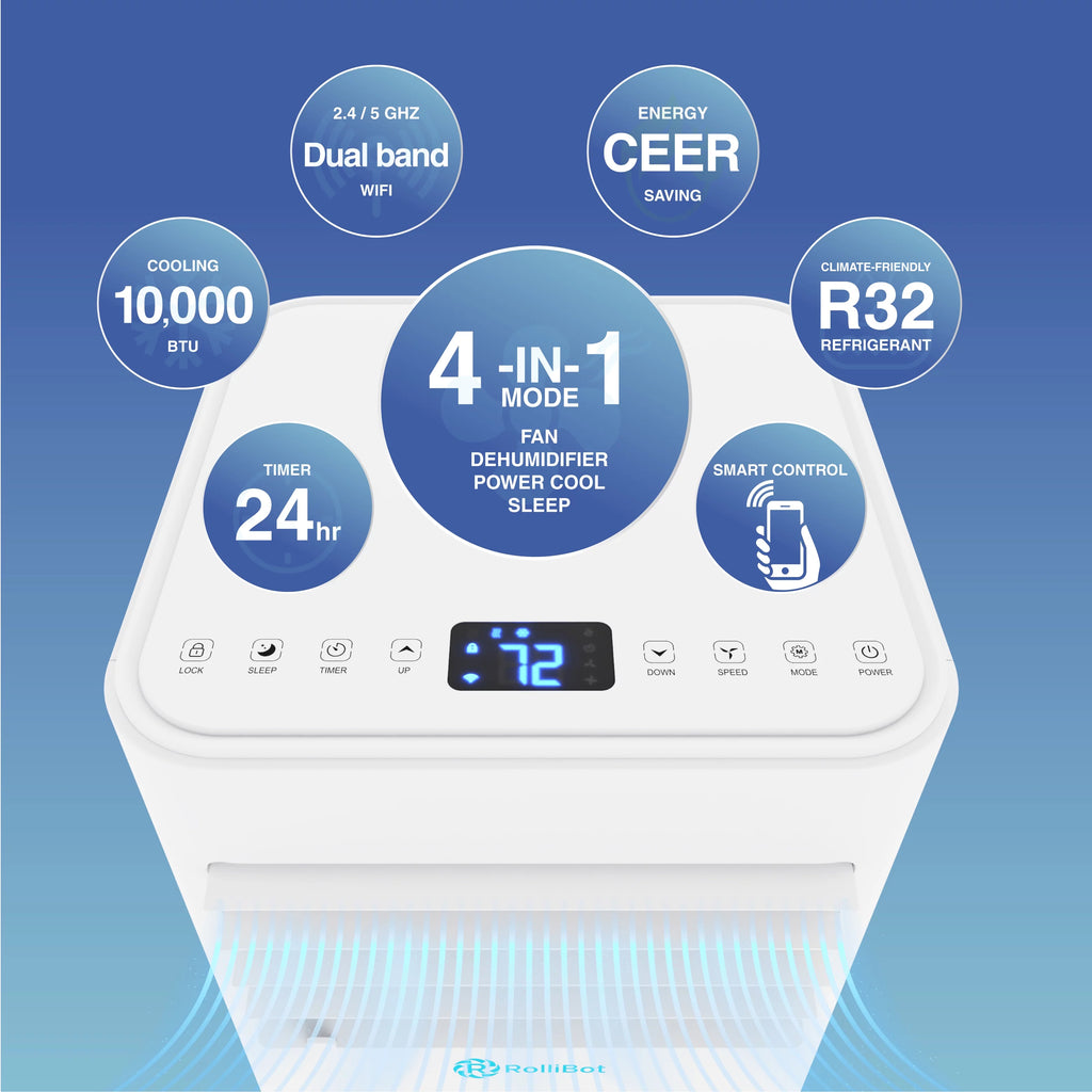 10,000 BTU Portable Air Conditioner & Dehumidifier X761720