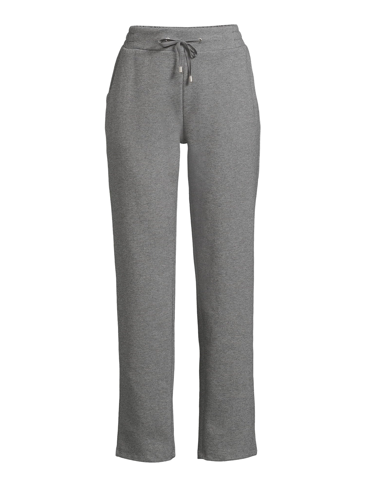 High Rise Drawstring Waist Knit Pants V487723