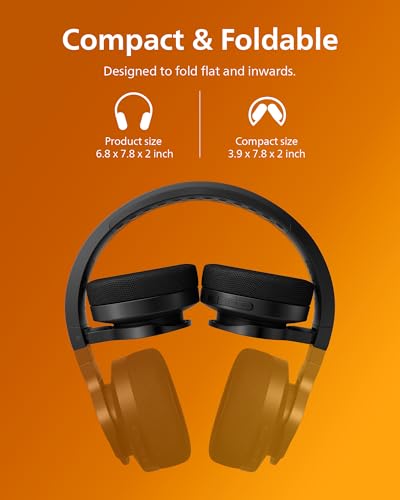 Wireless Over-Ear Bluetooth Headphones with Noise Canceling B6844