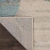 Ivory Light Blue 8' x 10' Area Rug N809