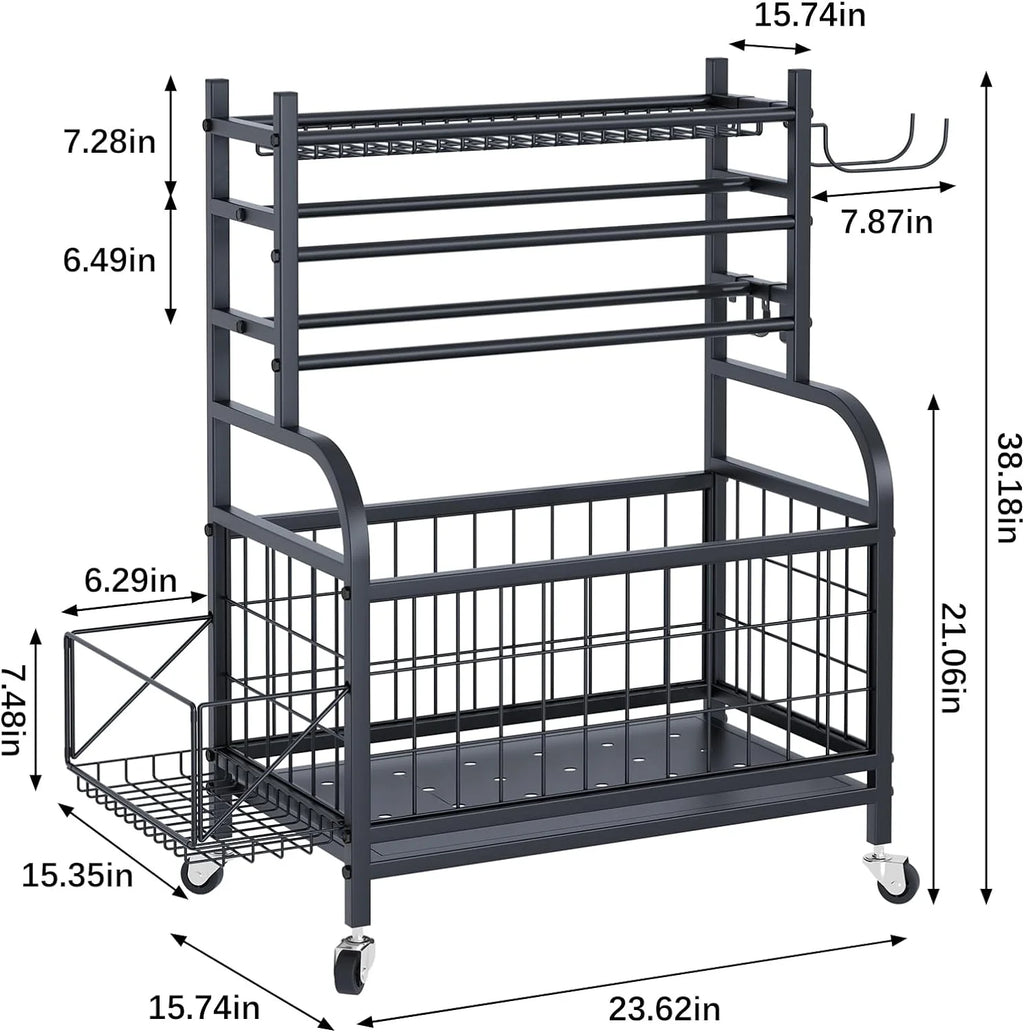 Multifunctional Removable Storage Rack for Kettlebells and Strength Training Equipment F932