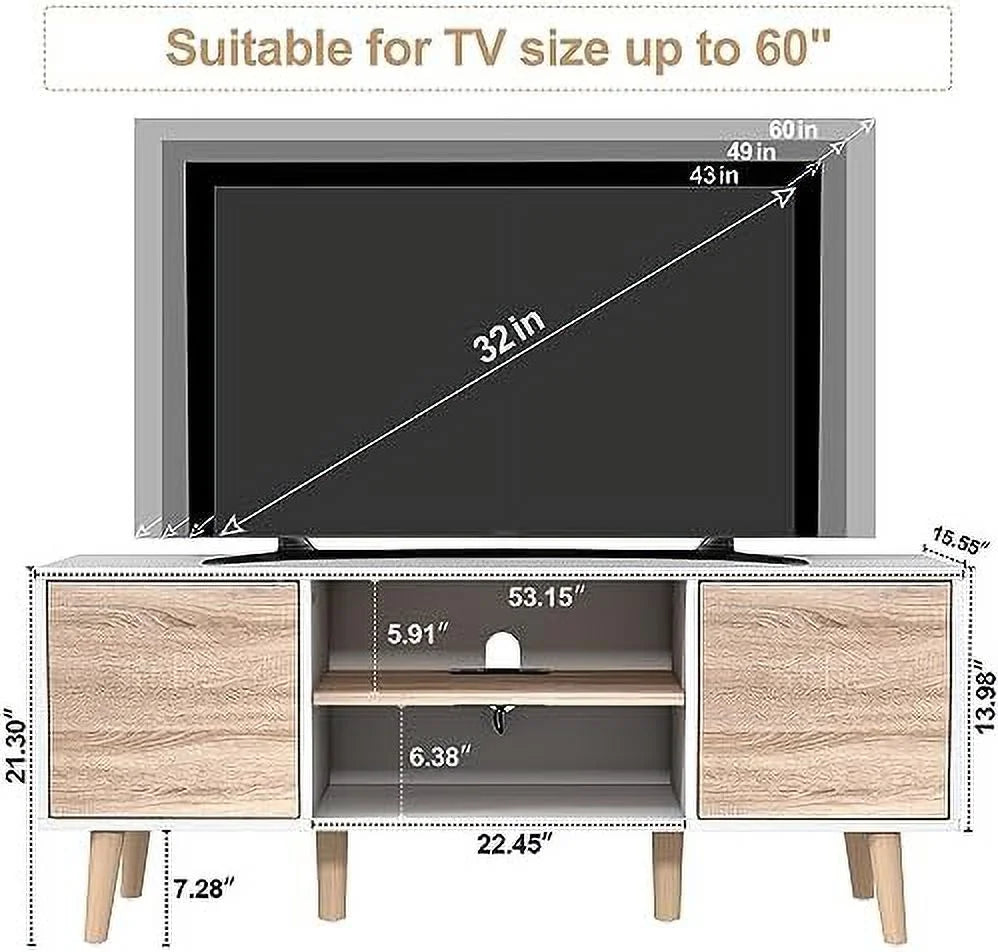 Black Walnut TV Stand with Push Up Doors M5105
