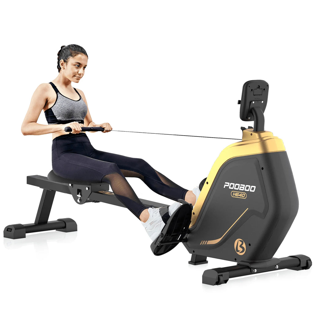 Foldable Magnetic Rowing Machine with 16 Level Resistance L451449