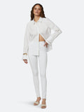 White High Rise Skinny Jeans L611