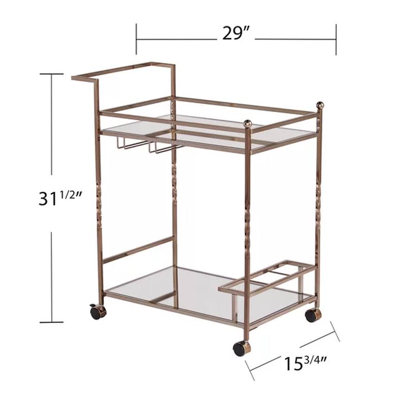 Chrome Bar Cart U498057