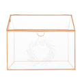 Glass Terrarium Card Holder, Rose Gold N455351