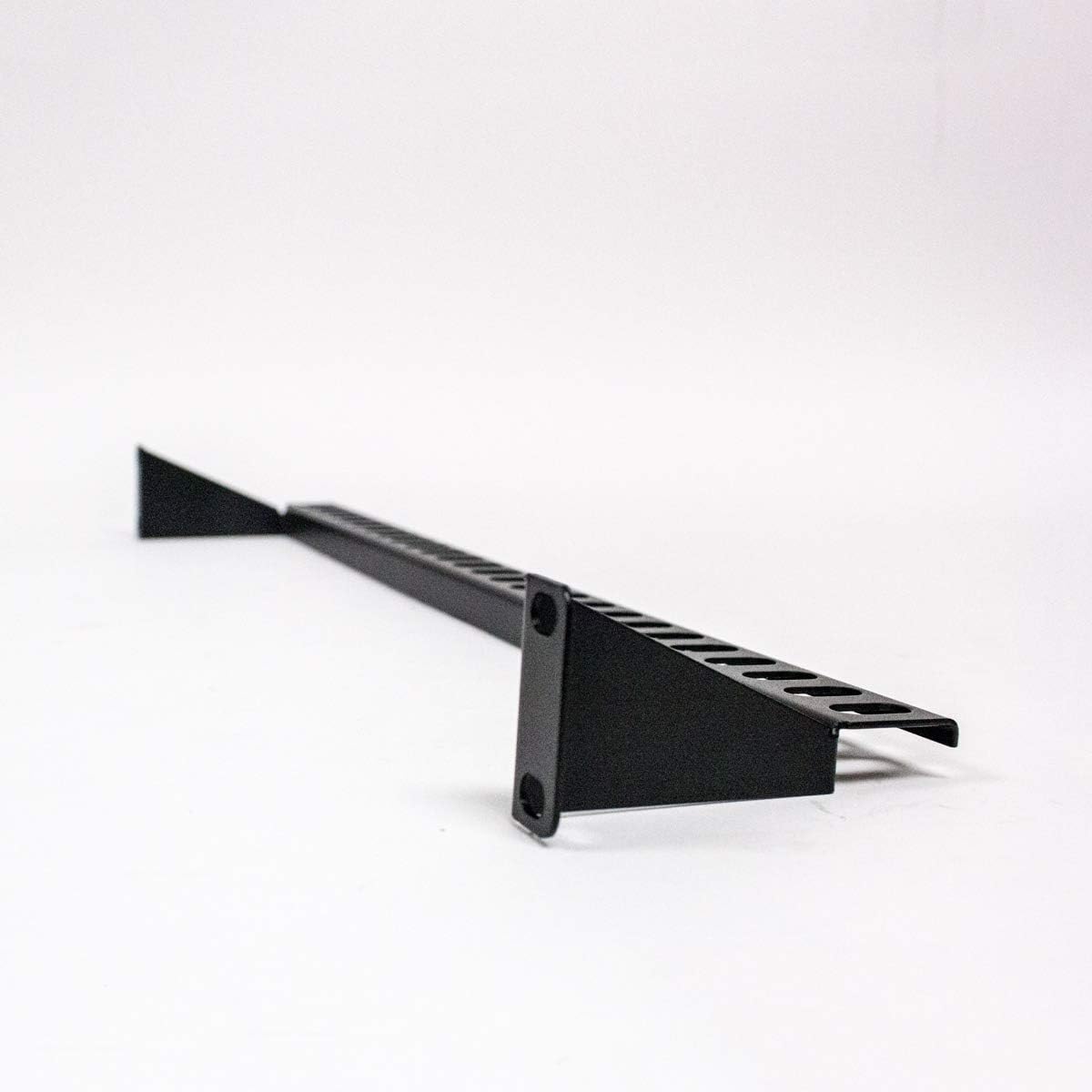 1U 19-Inch Rack Mount Cable Management Bracket Black Pack of 2 W70220