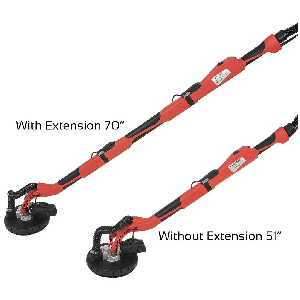 6ft 5 Speed Swivel Electric 600W Drywall Sander 6 Pcs Portable Case P492