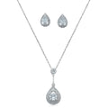 Teardrop Pendant and Matching Earring Set C3987