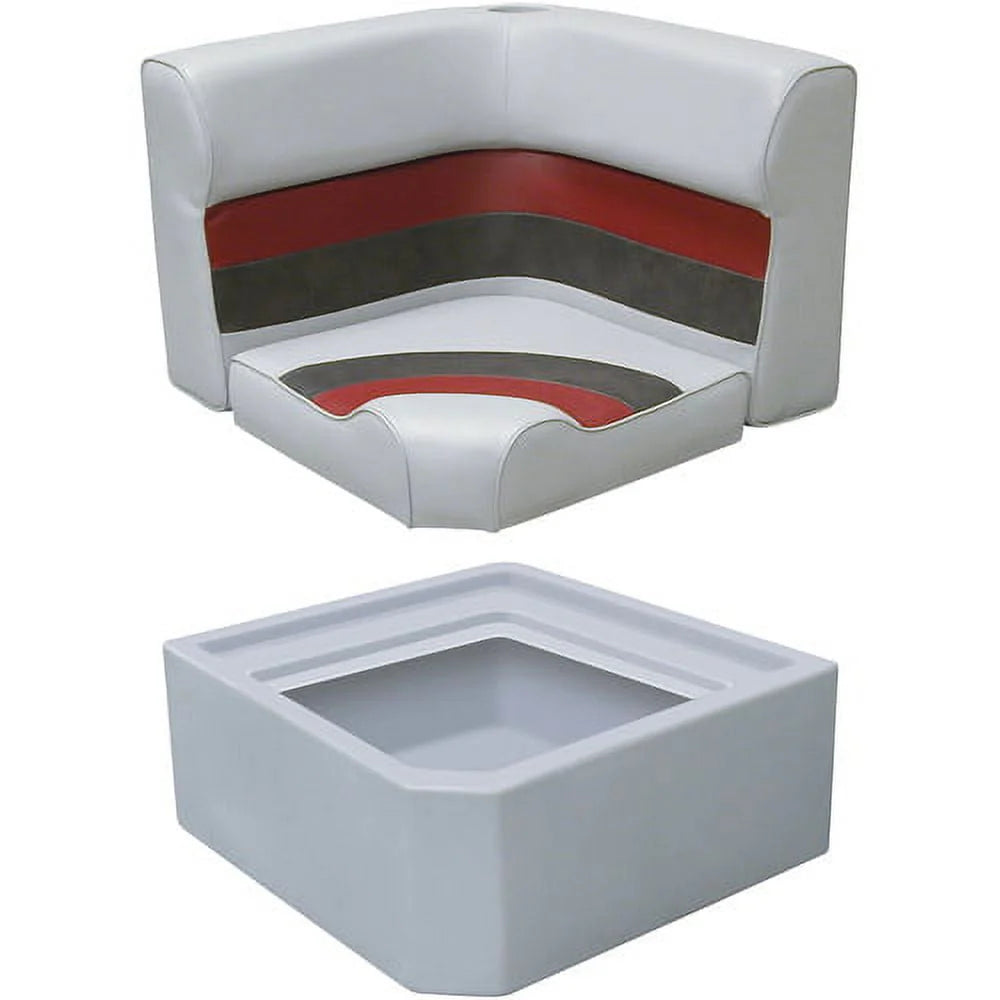 Grey Pontoon Corner Section Radius Seat Base H881