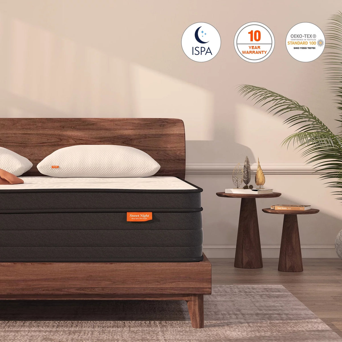 King Size Medium Firm Memory Foam Hybrid Mattress P9183