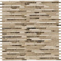 Brown Marble Mesh-Mounted Mosaic Tile Y361259