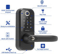 Smart Lock Fingerprint Door Lock with Reversible Handle Keyless Entry Deadbolt Lock E81109