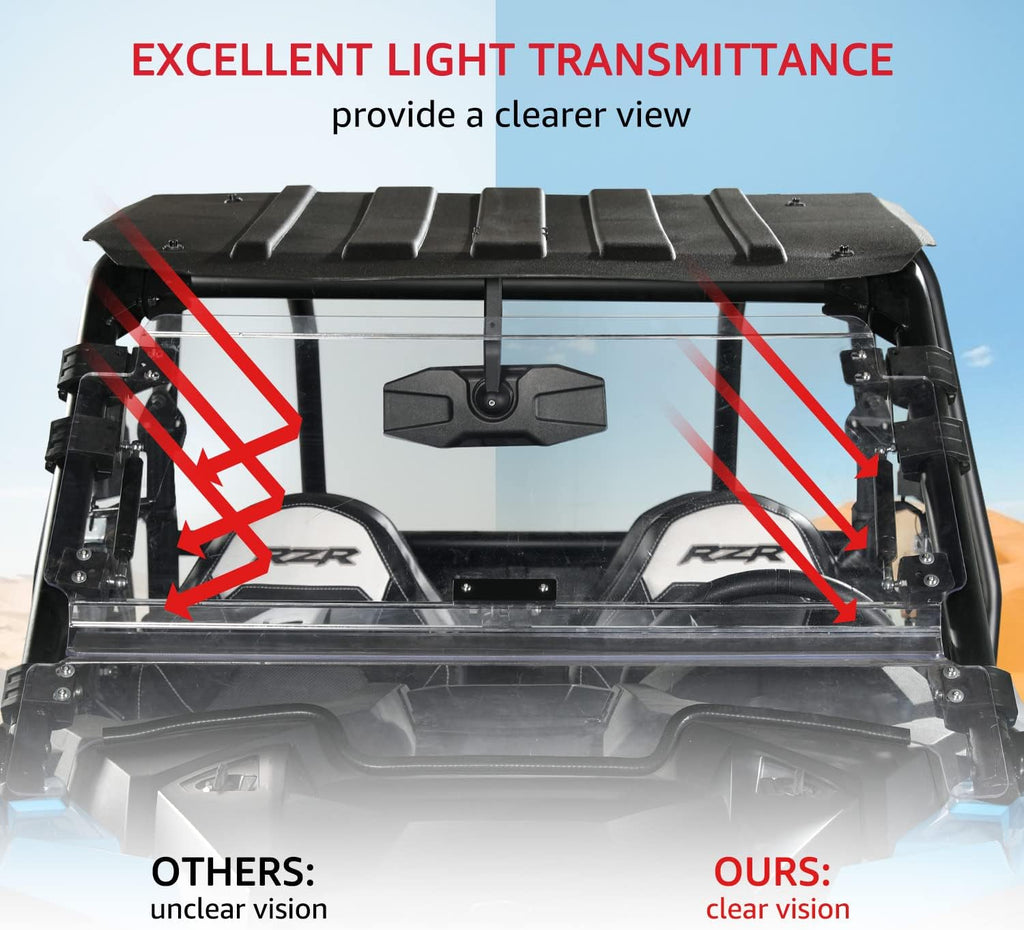 Folding Flip Windshield X3598