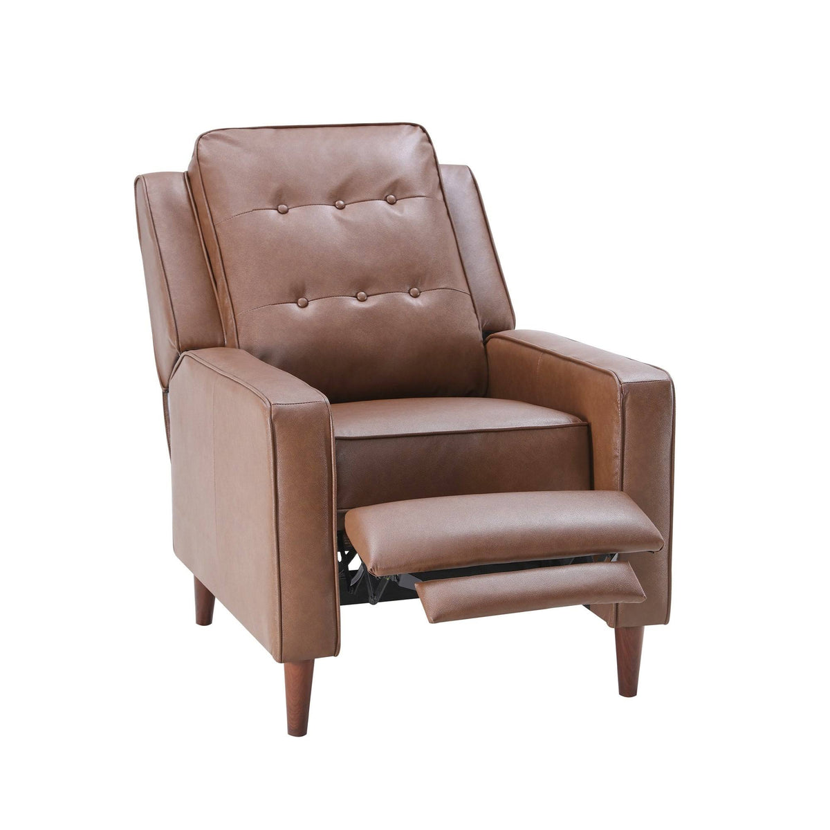 Dark Brown Push Back Recliner Armchair O572