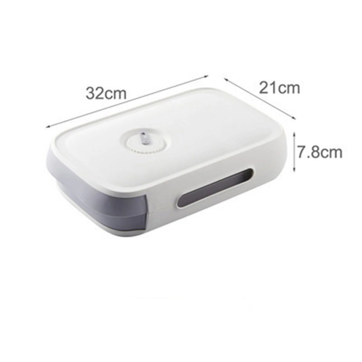 Large-capacity drawer-type egg storage box with lid A50798