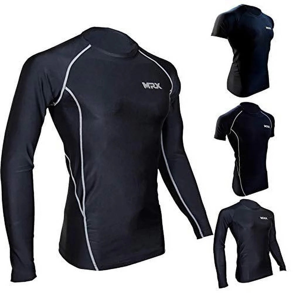 Men's Compression Shirt Full Sleeve Black Large I371