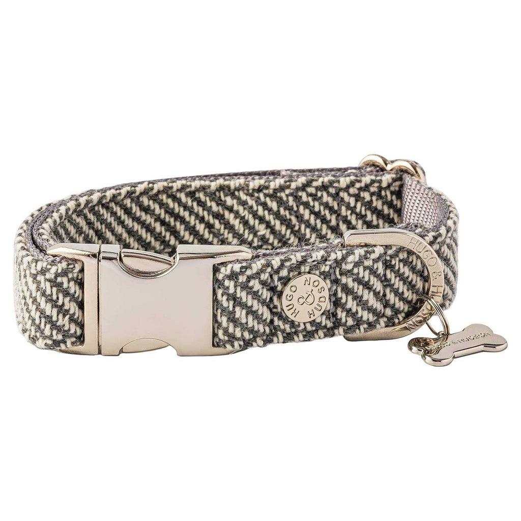 Tweed Dog Collar Quick Release Metal Safety Buckle R698