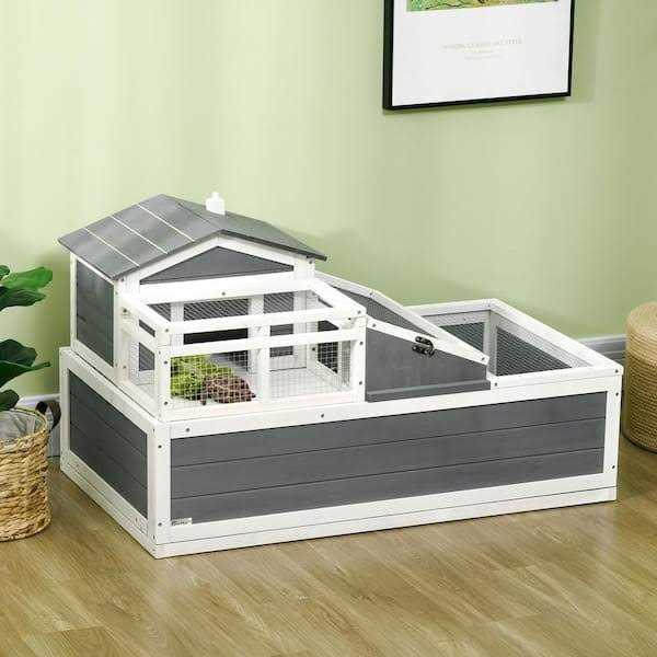 3-Room 2 Stories Wooden Tortoise Enclosure B891