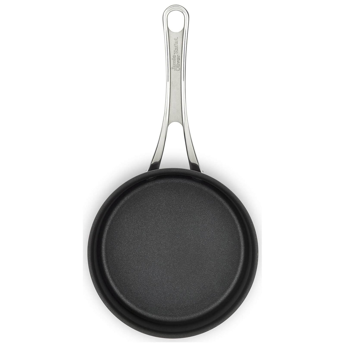 Black Hard Anodised Saucepan with Lid Y325