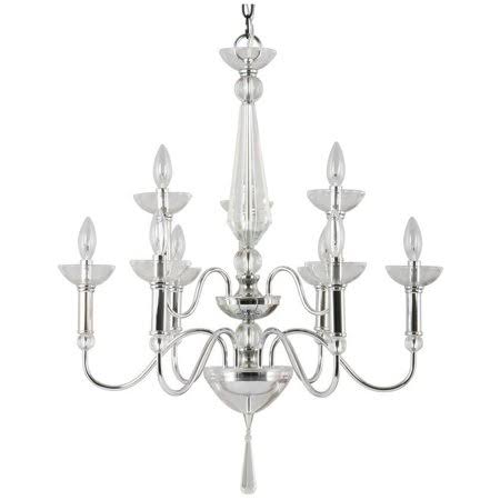 Polished Nickel 9-Light Chandelier D648544