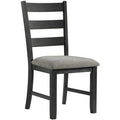 Ladder Back Side Chair in Gray C882