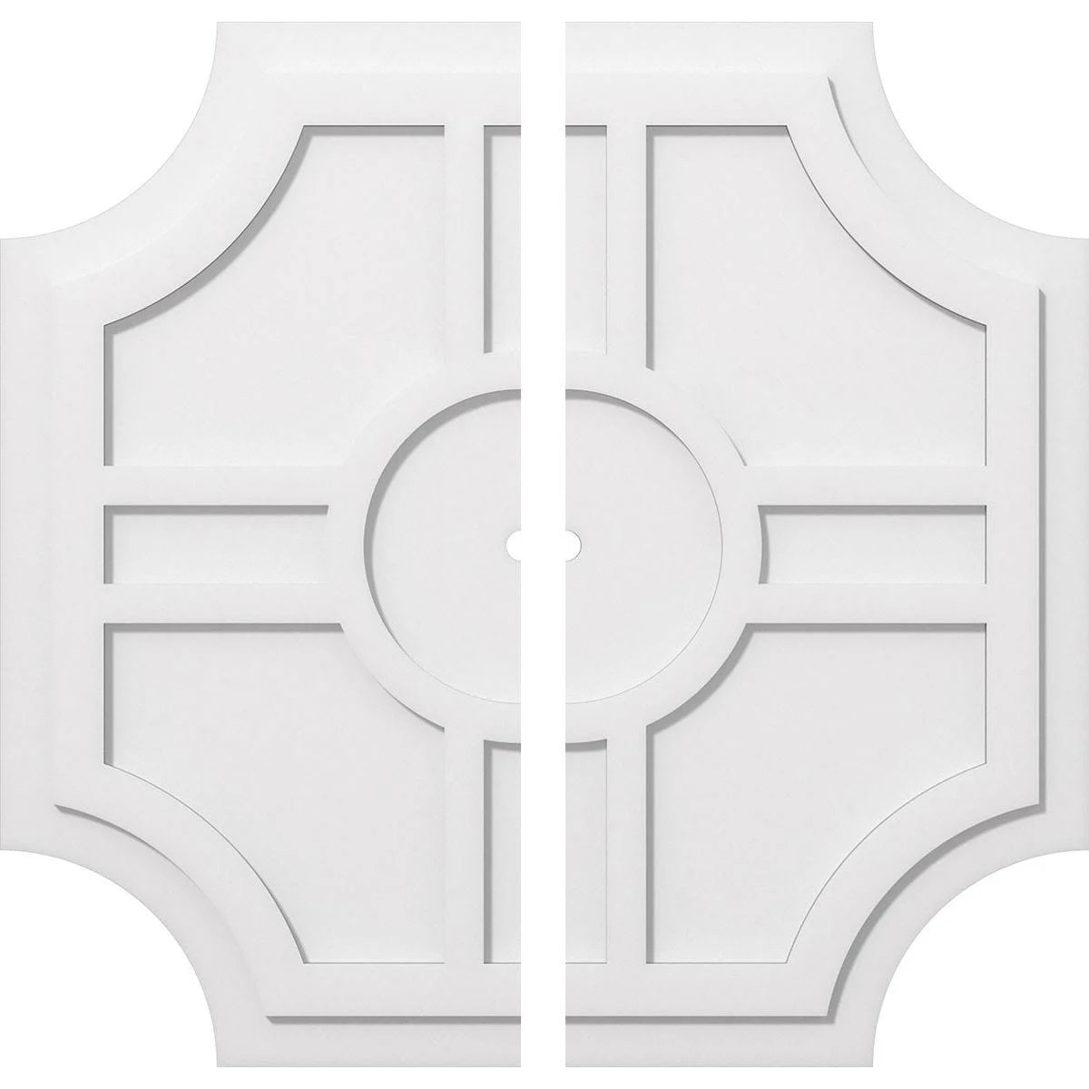 PVC Contemporary Ceiling Medallion Two Piece K344
