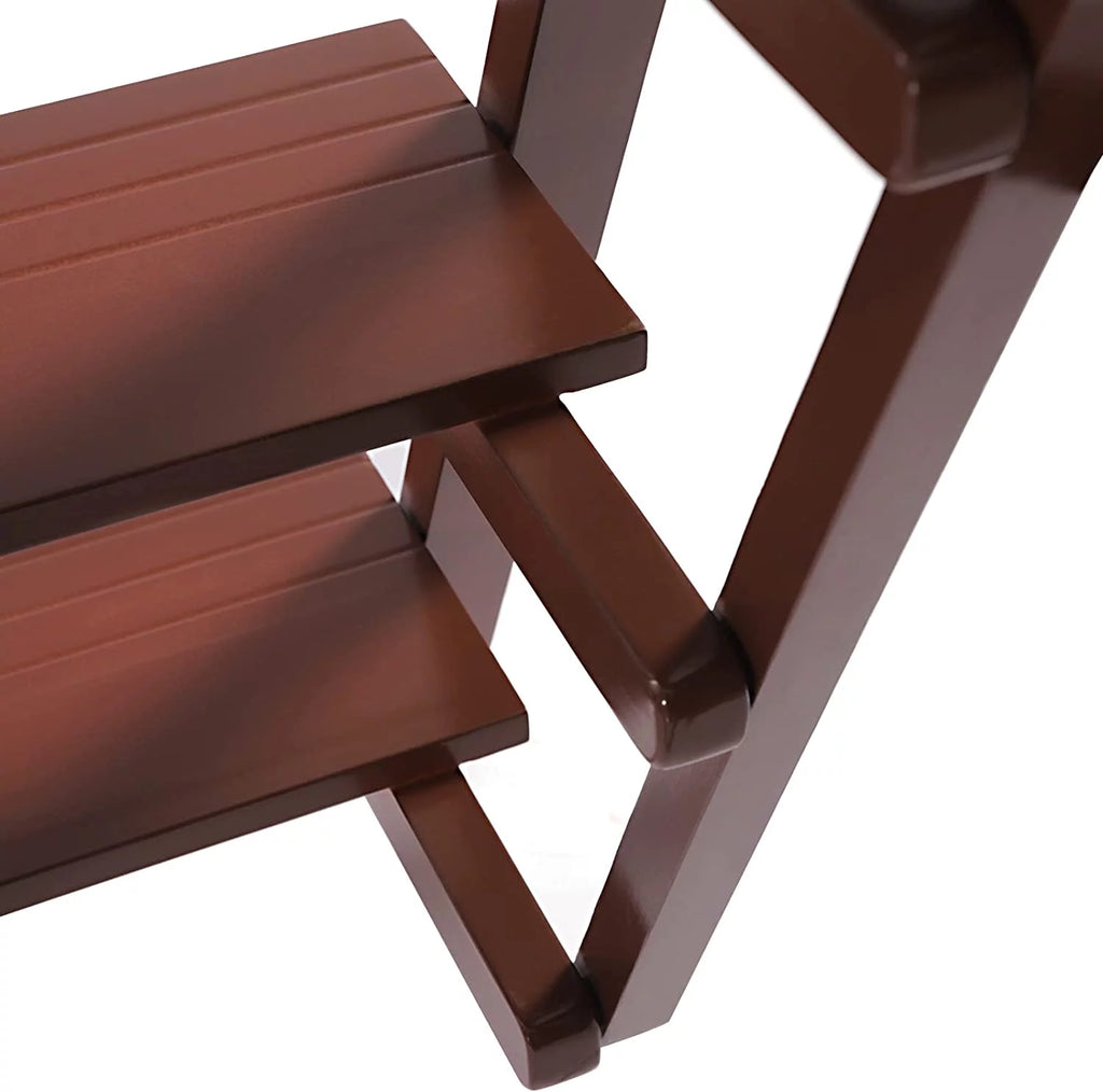 Wooden 4-Step Folding Ladder M218463