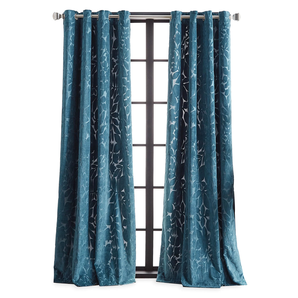 Velvet 2 Piece Light Filtering Curtain Set G569