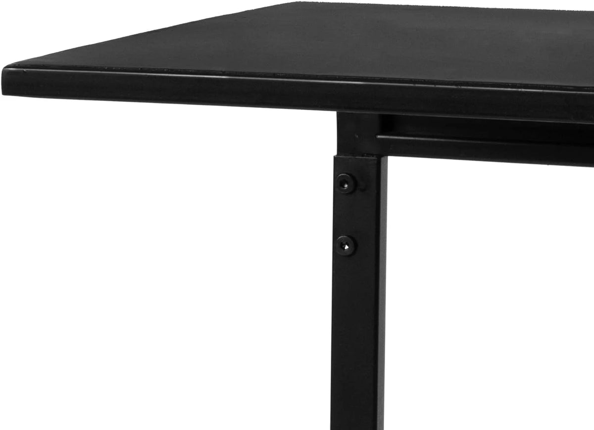 Black C-Shaped Desk N56939