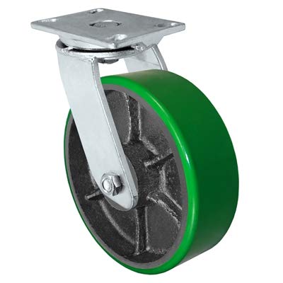 10 x 3 Heavy Duty Swivel Caster with Polyurethane on Steel Wheel B30901