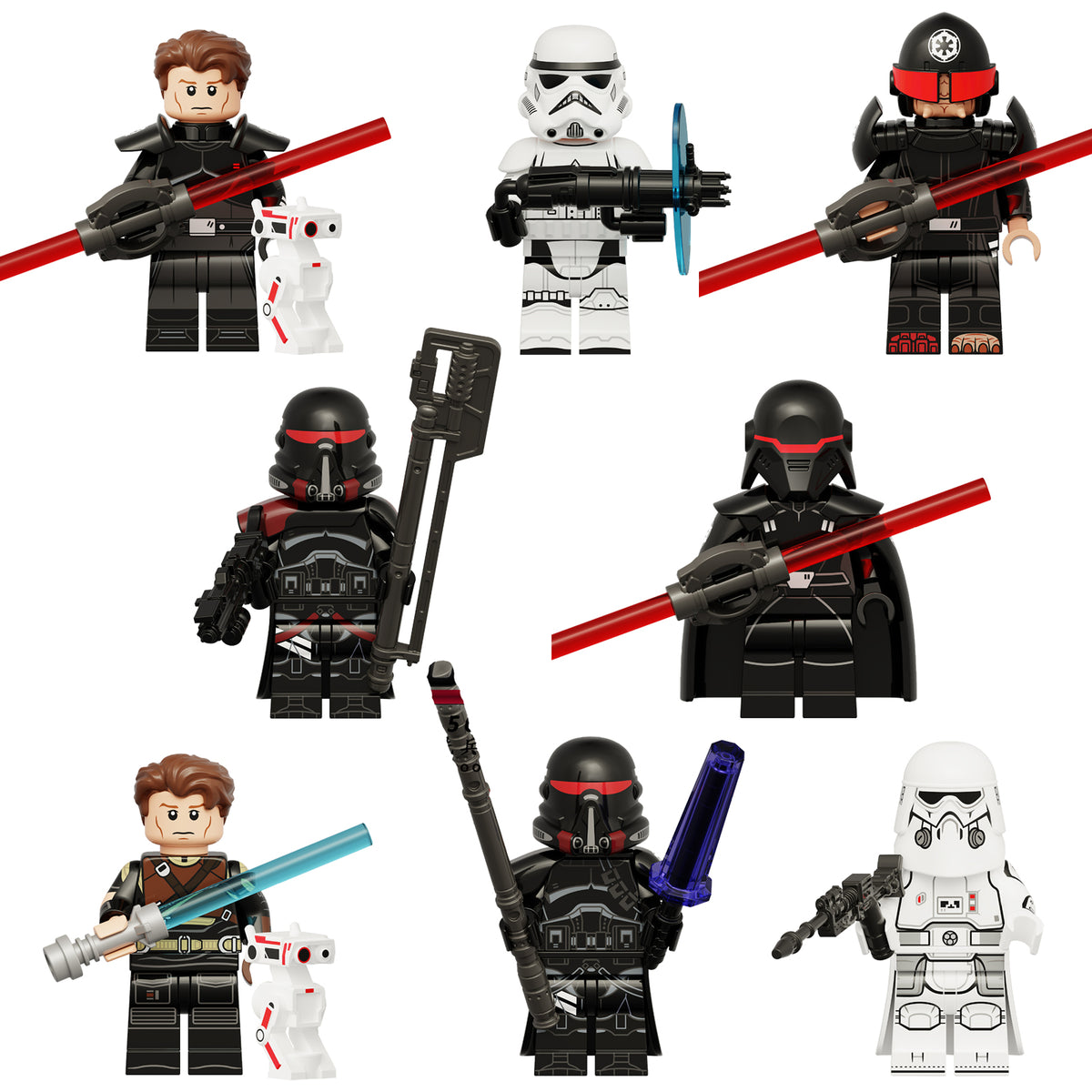 8 Pcs Clone Wars Action Figures Building Blocks Toys Sets A71206