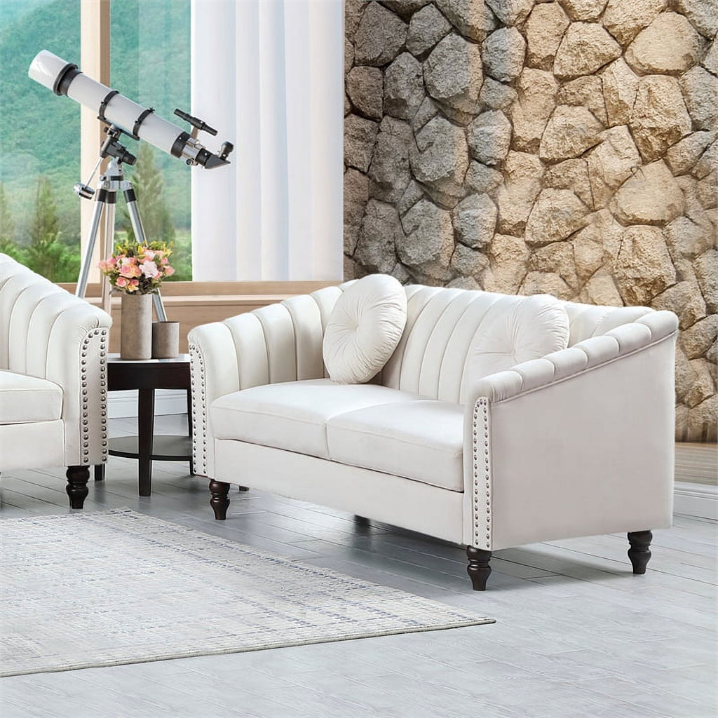 3 Piece Velvet Sofa Loveseat and Chair X96663