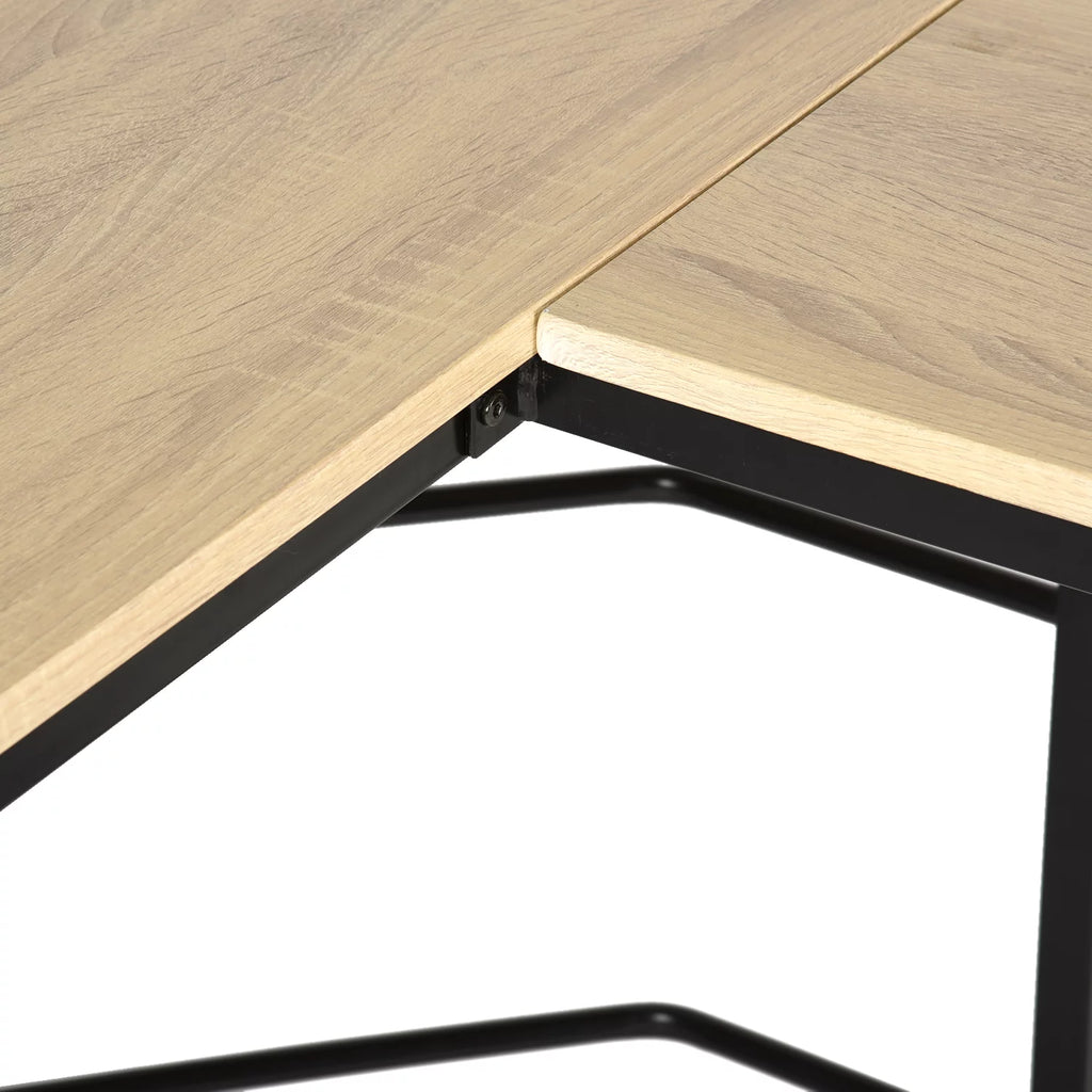 L-Shape Computer Desk with Metal Structure H8505