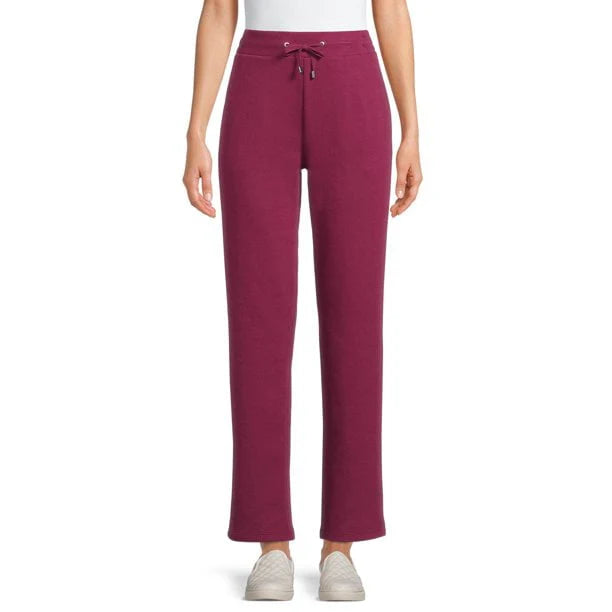 High Rise Drawstring Waist Knit Pants V487723