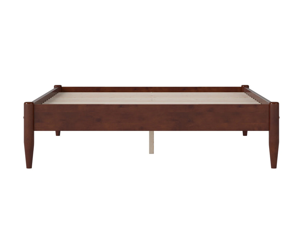 14" Walnut Solid Wood Platform Bed S39661