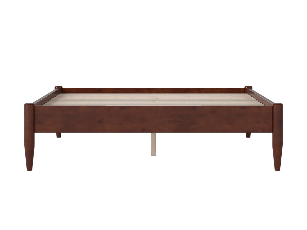 14" Walnut Solid Wood Platform Bed S39661