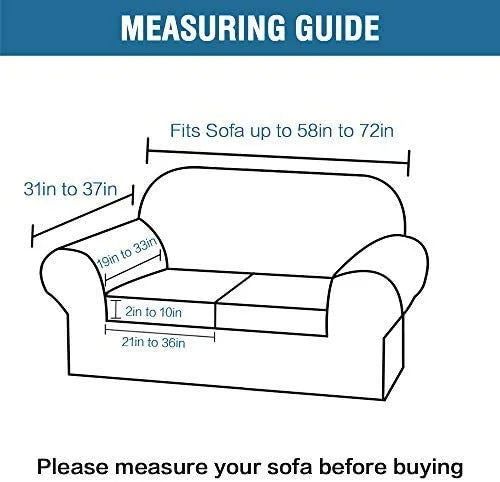 Gray Polyester Loveseat Slipcover X995570
