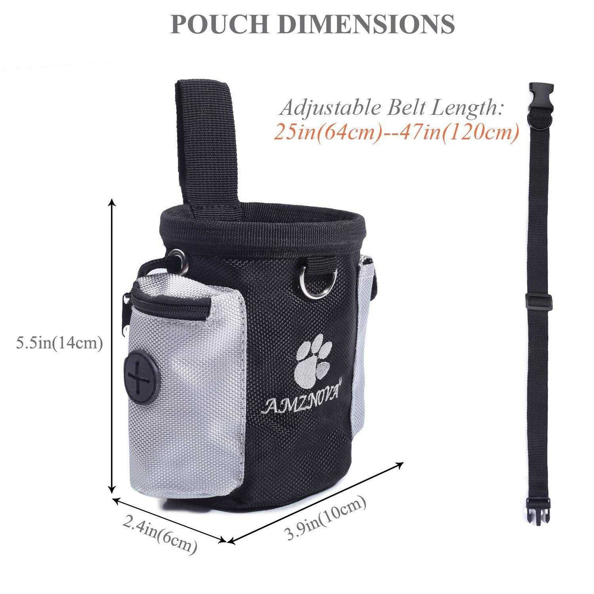 Dog Treat Bag Puppy Training Pouch W292699