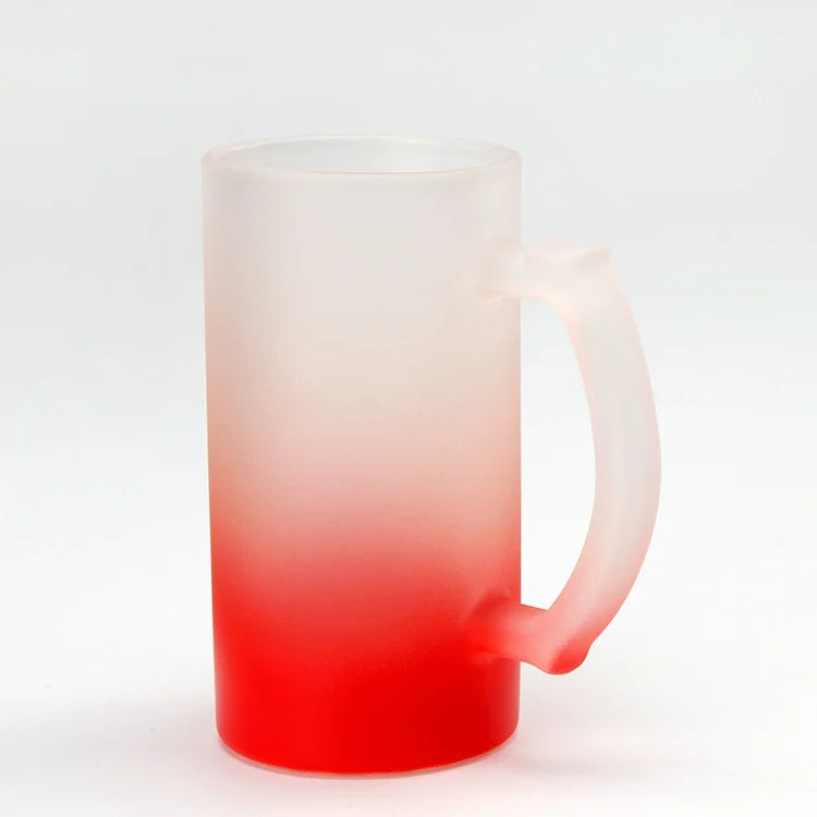 2 Pieces Frosted Glass 16 oz Mug E20489