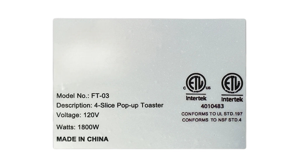 4-Slice Stainless Steel Toaster T576