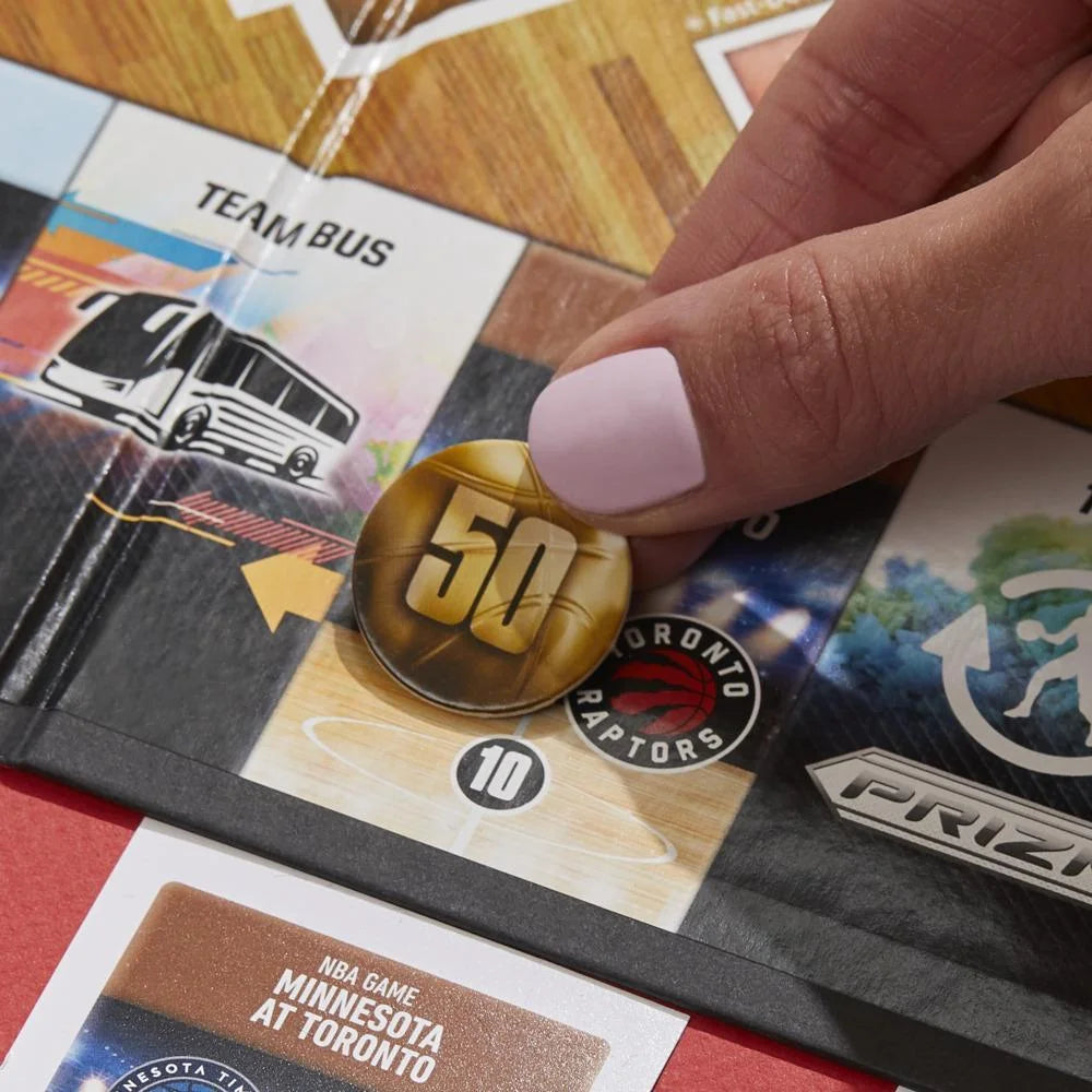 Monopoly Prizm NBA Edition Board Game with Panini NBA Trading Cards Z278845