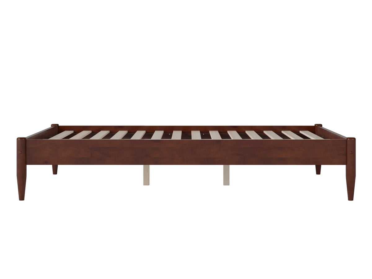 14" Walnut Solid Wood Platform Bed S39661