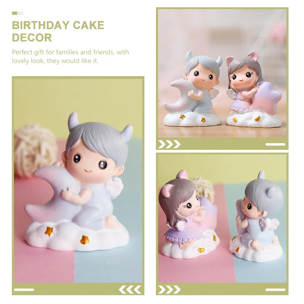 Moon Baby Shower Cake Decoration Z8154