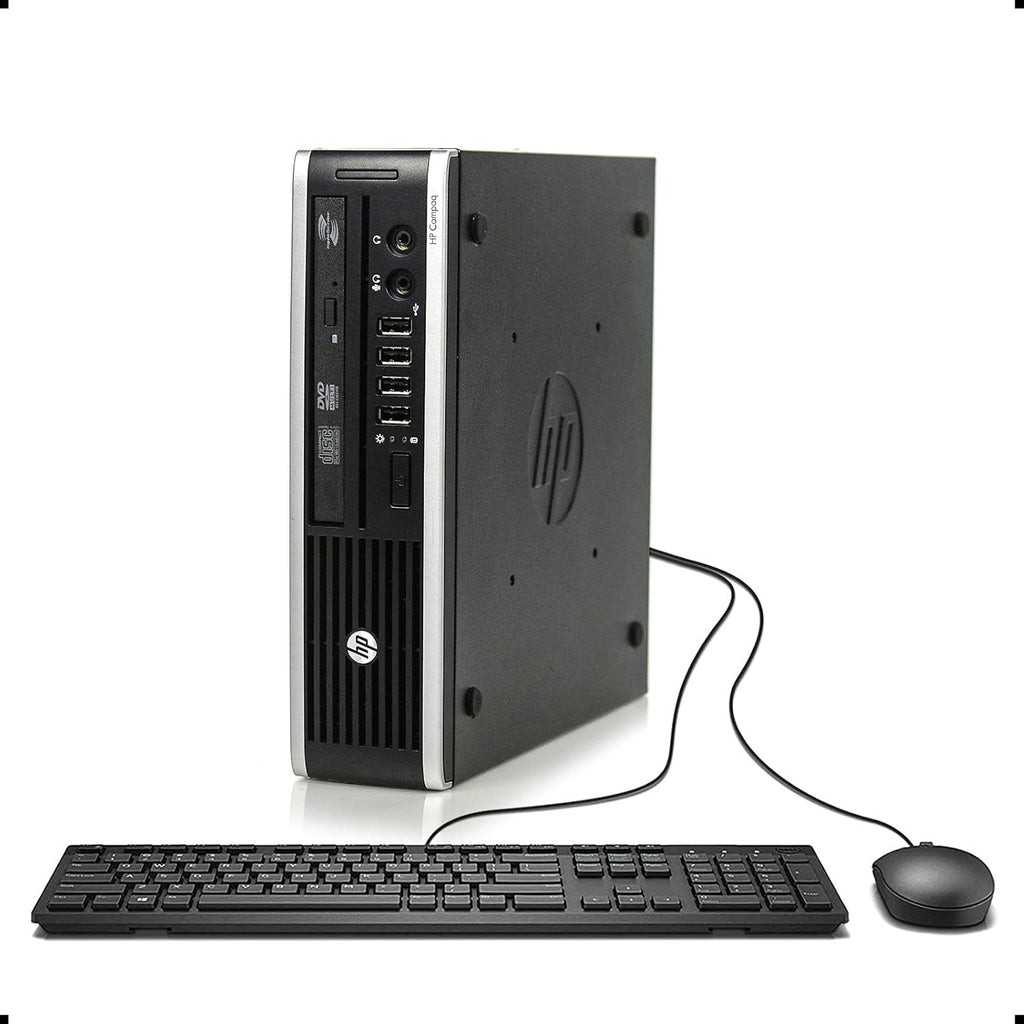 HP Elite 8300 Ultra Small Slim Business Computer PC, 8GB RAM, 120GB SSD, Wi-Fi, Windows 10 Professional (Renewed) B8350