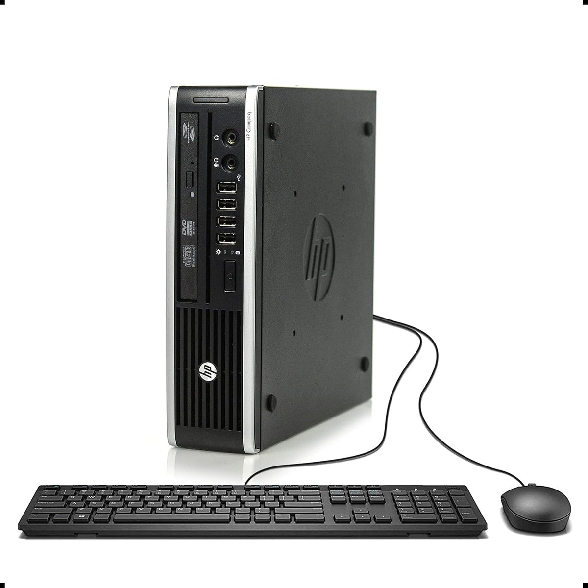 HP Elite 8300 Ultra Small Slim Business Computer PC, 8GB RAM, 120GB SSD, Wi-Fi, Windows 10 Professional (Renewed) B8350