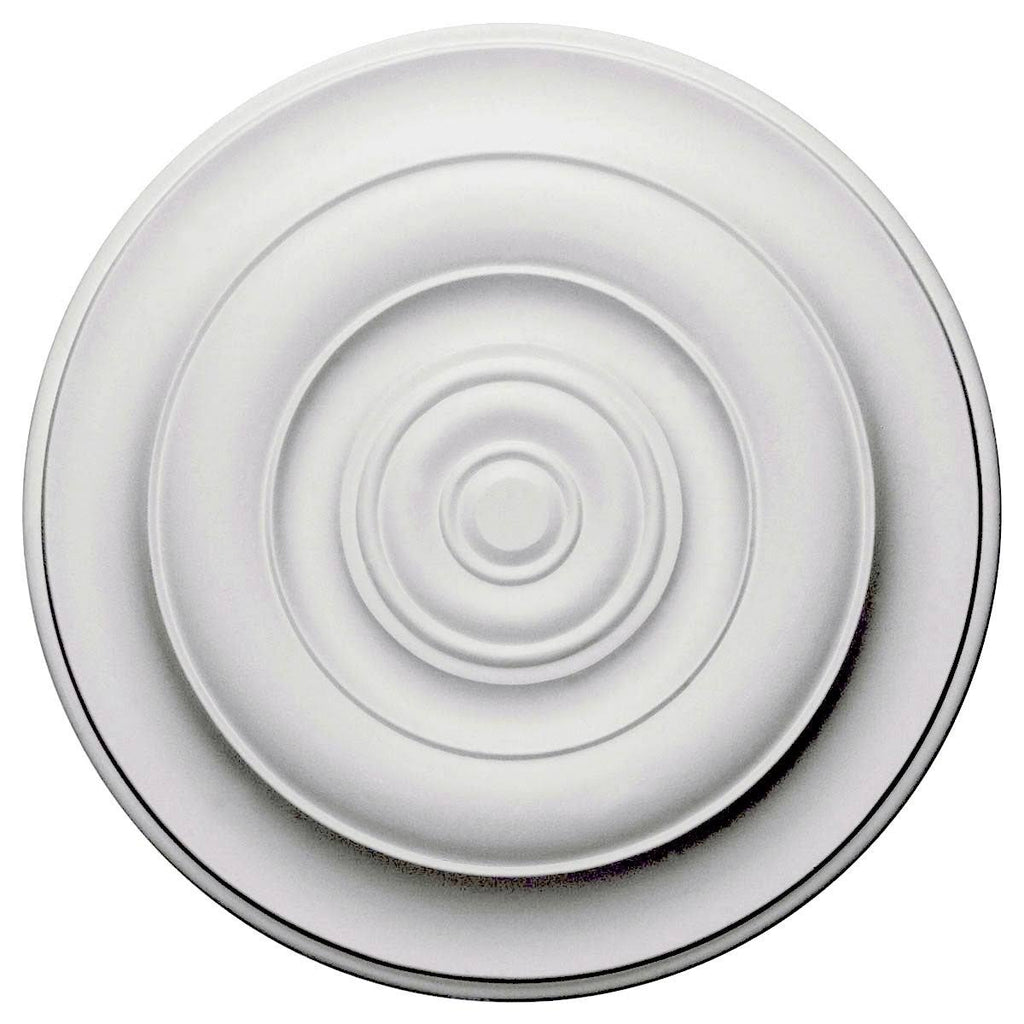 18 inch x 1 1/2 inch Hand-Painted Flash Gold Ceiling Medallion W54442